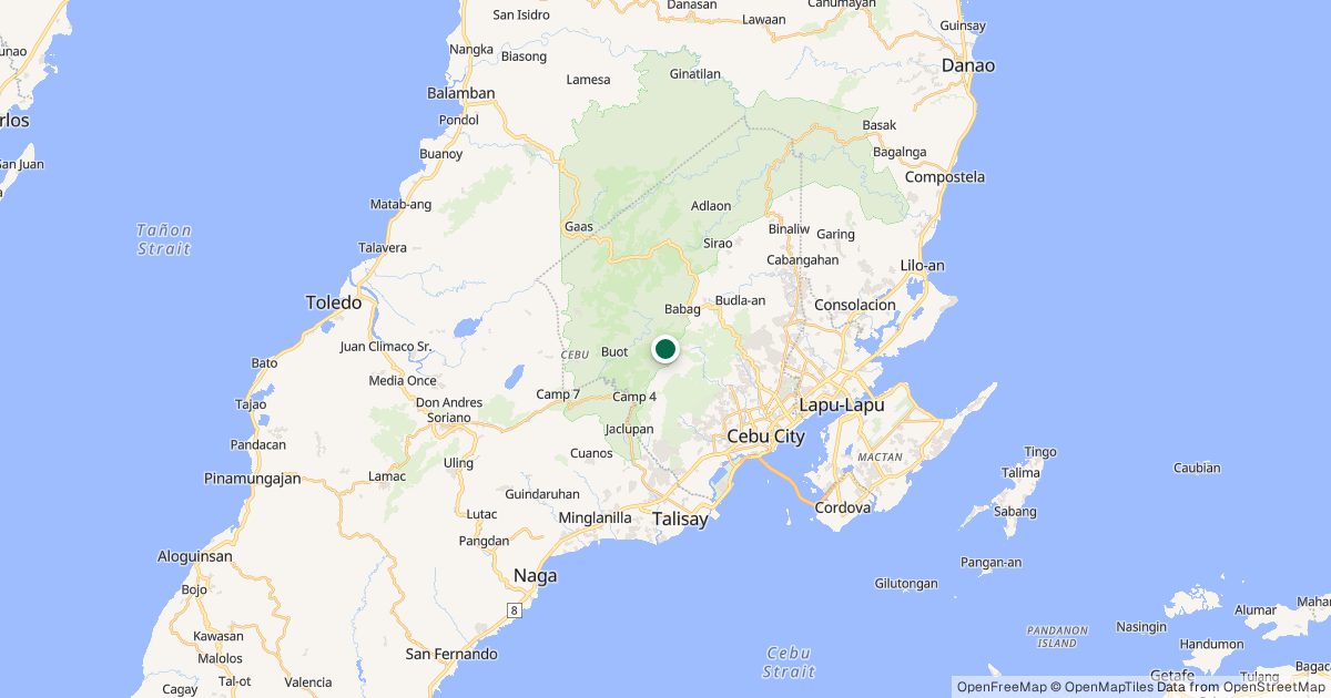 Map of Bocaue Peak’s location