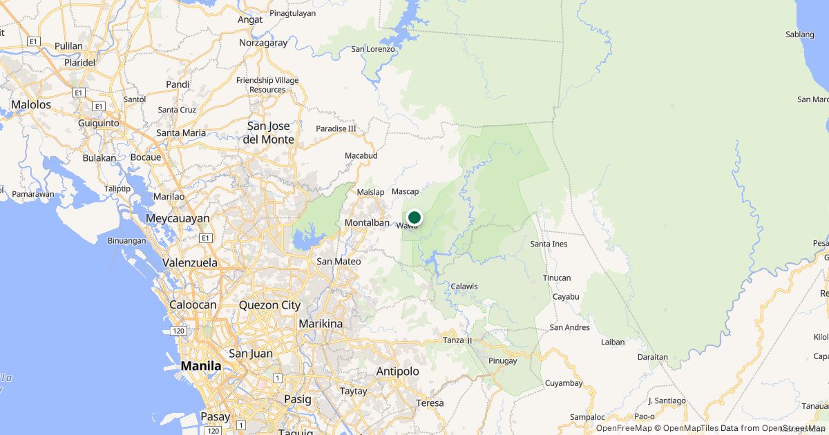 Map of Espadang Bato’s location