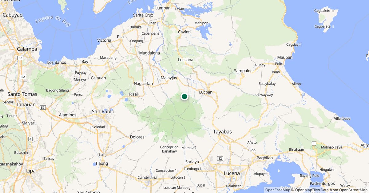 Map of Majayjay Falls’s location