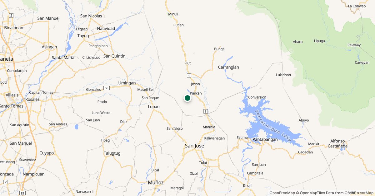 Map of Mt. 387’s location