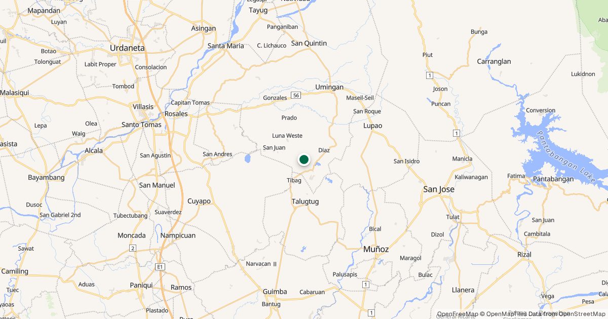 Map of Mt. Amorong’s location