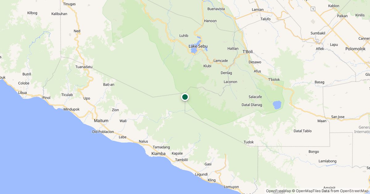 Map of Mt. Busa’s location