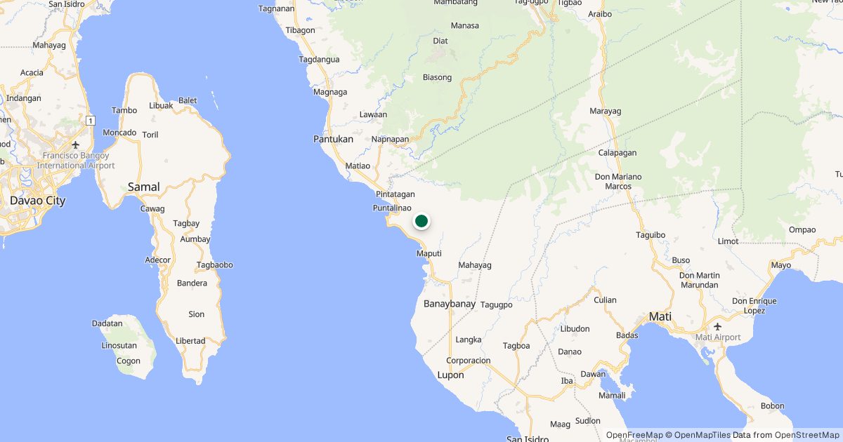 Map of Mt. Dinagsaan’s location