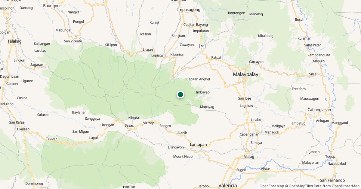 Map of Mt. Kaatoan’s location