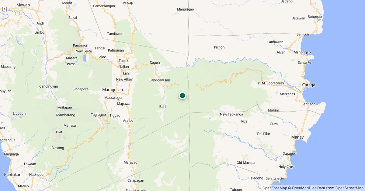 Map of Mt. Kampalili’s location