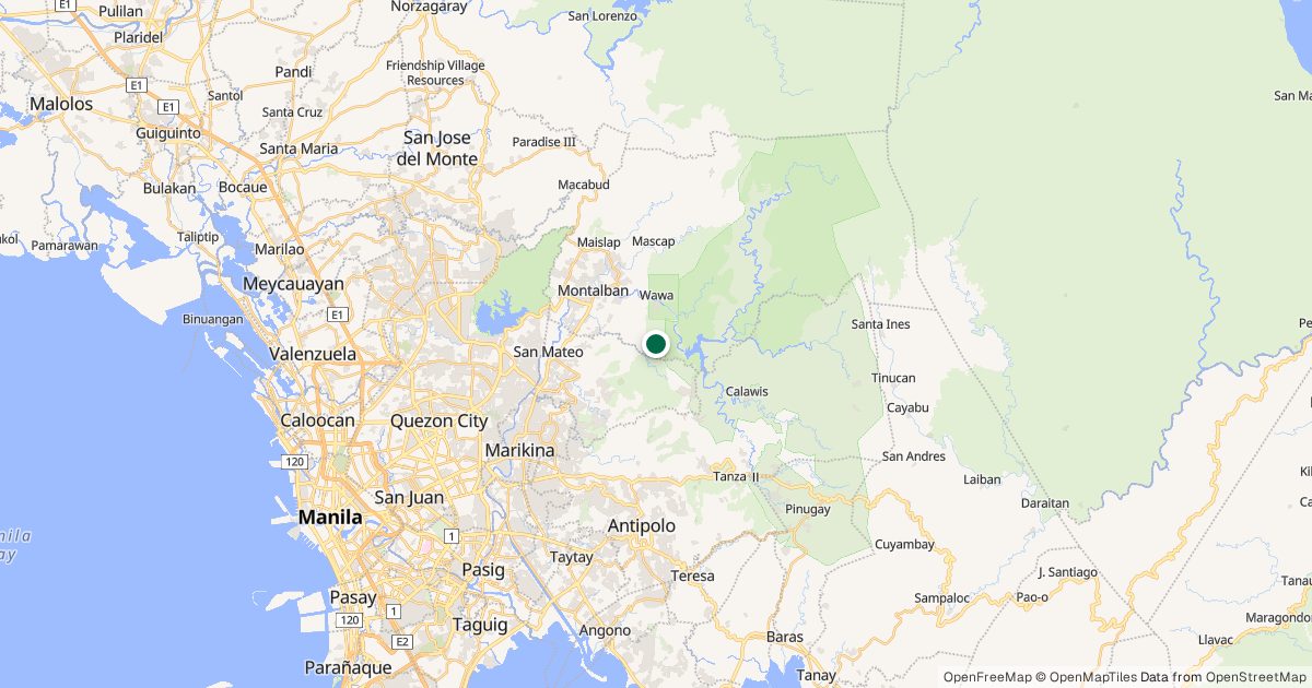Map of Mt. Lagyo’s location