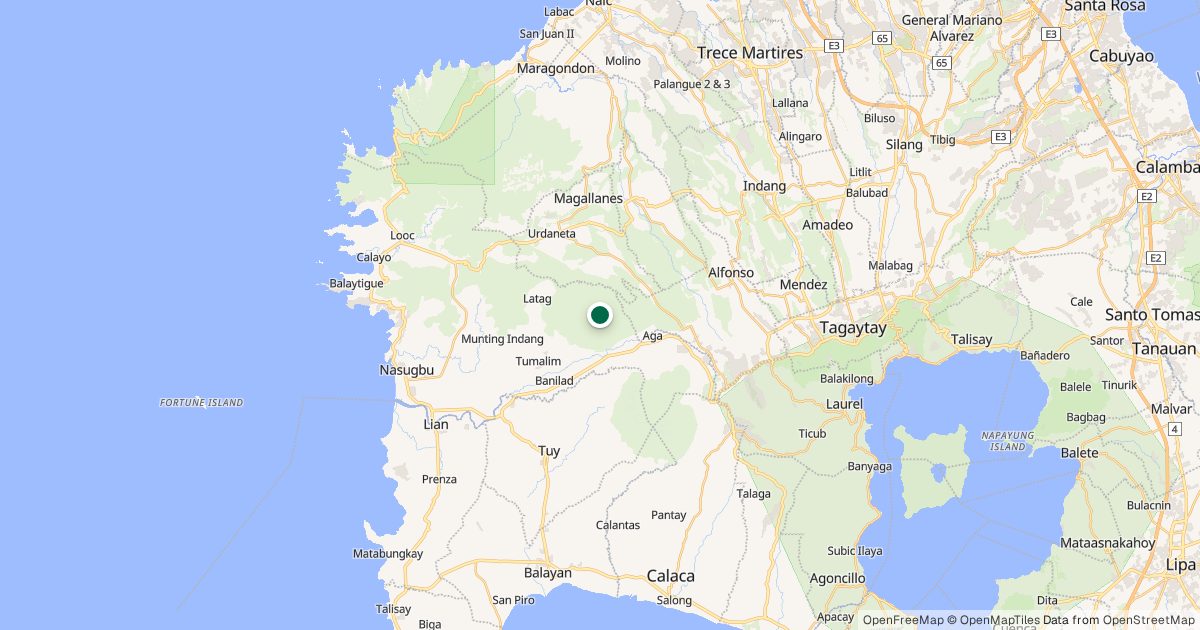 Map of Mt. Lantik’s location