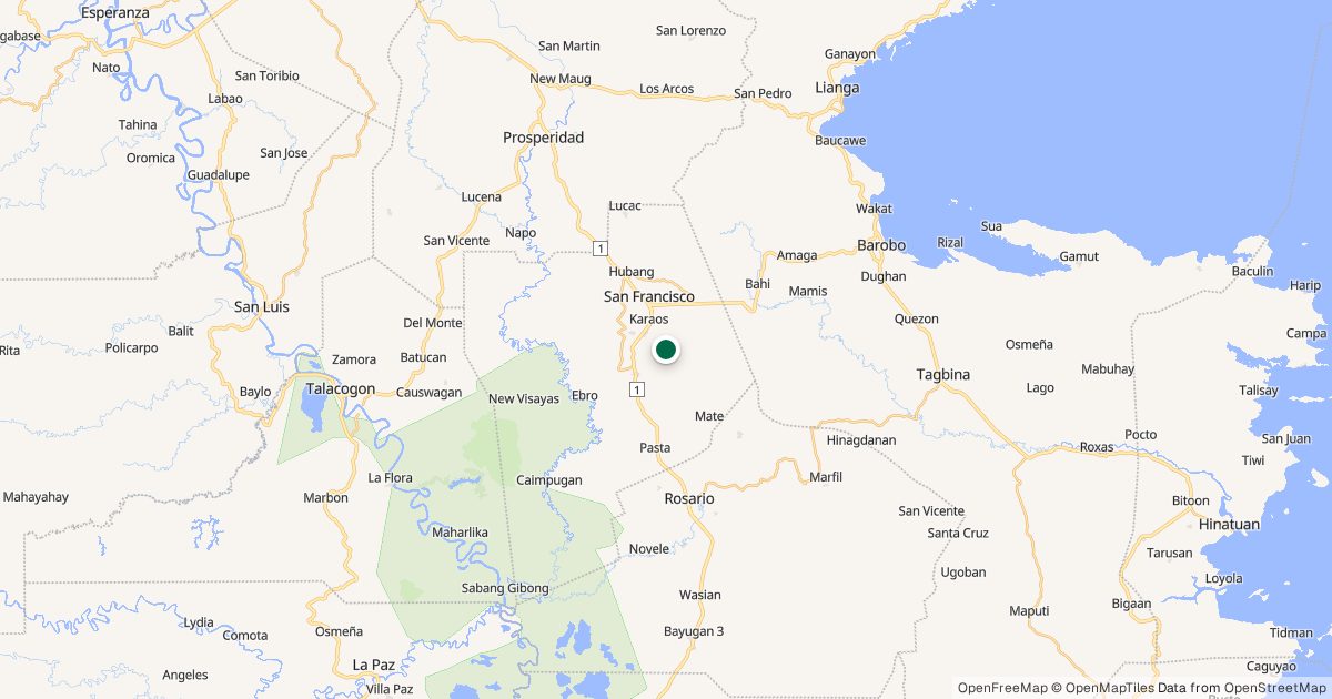 Map of Mt. Magdiwata’s location