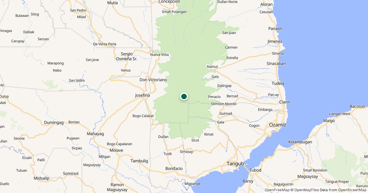 Map of Mt. Malindang’s location