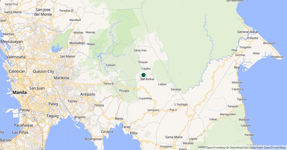 Map of Mt. Mapalad’s location