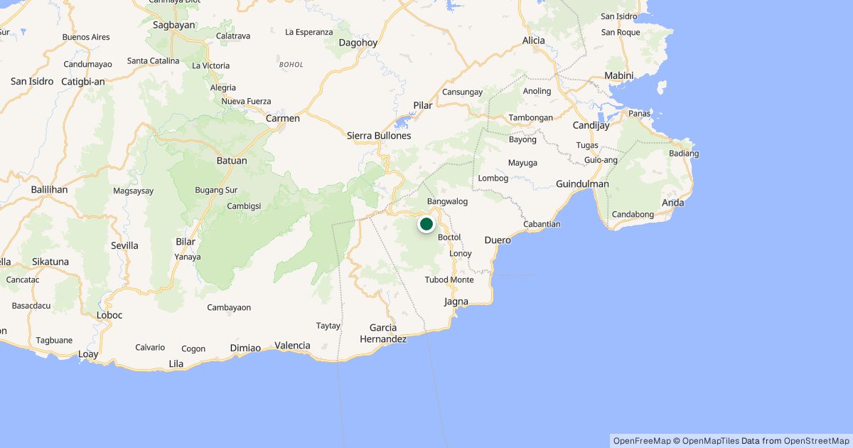 Map of Mt. Matunog’s location