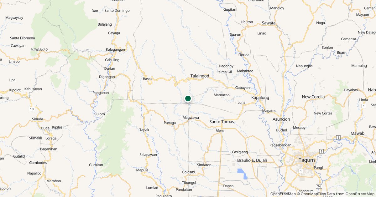Map of Mt. Megatong’s location