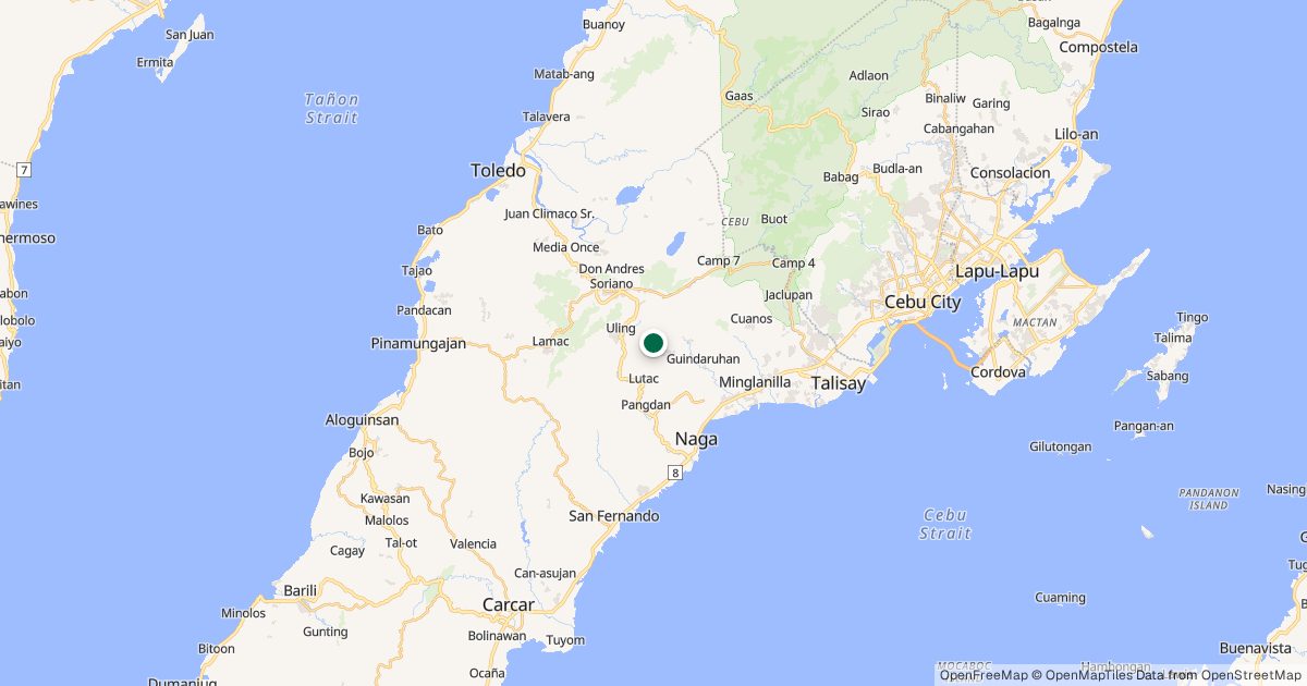 Map of Mt. Naupa’s location