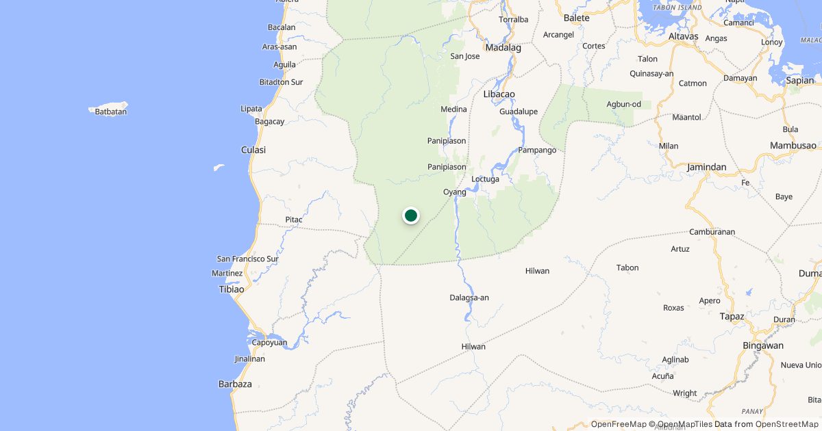 Map of Mt. Nausang’s location