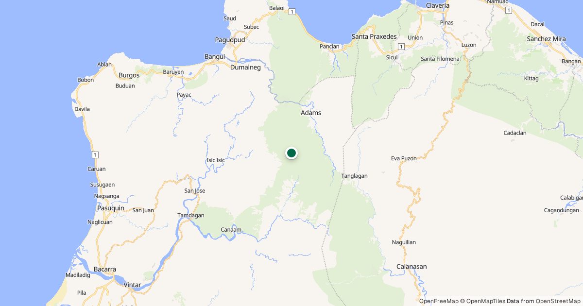Map of Mt. Pao’s location