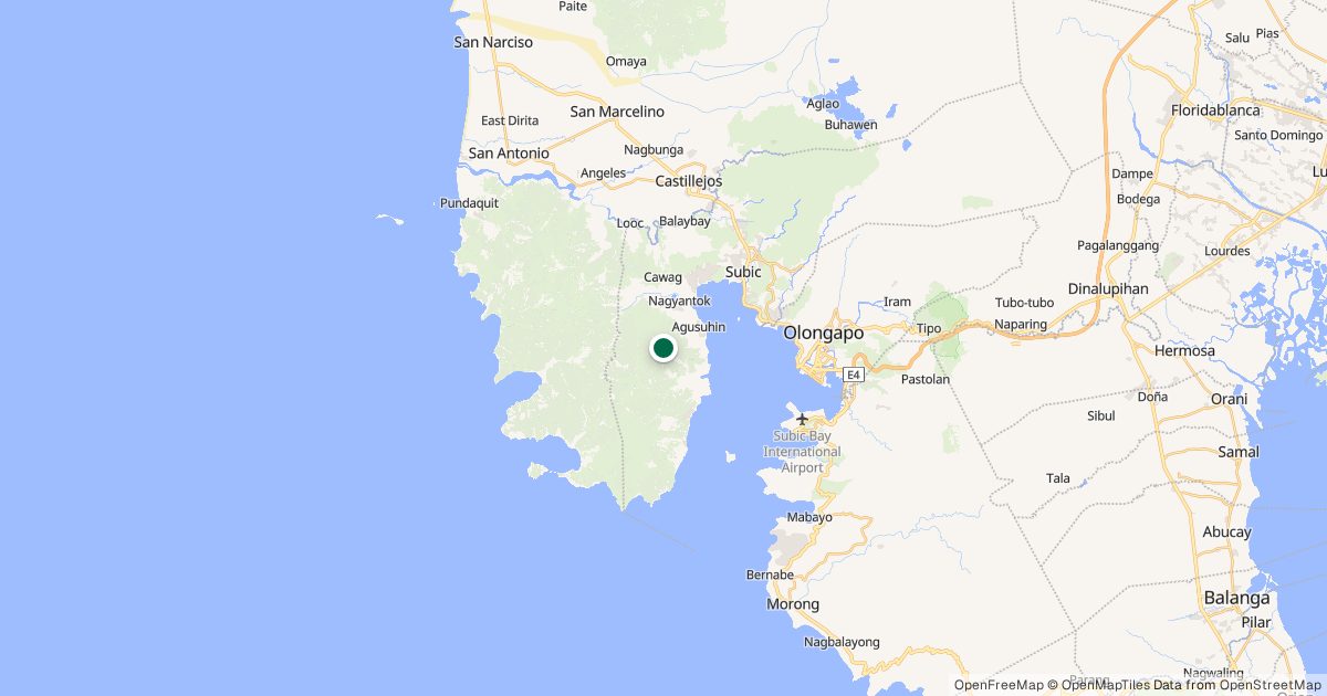Map of Mt. Redondo’s location