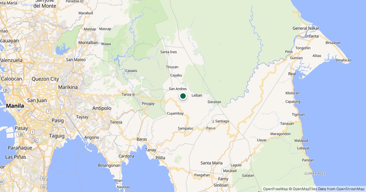 Map of Mt. Sapari’s location