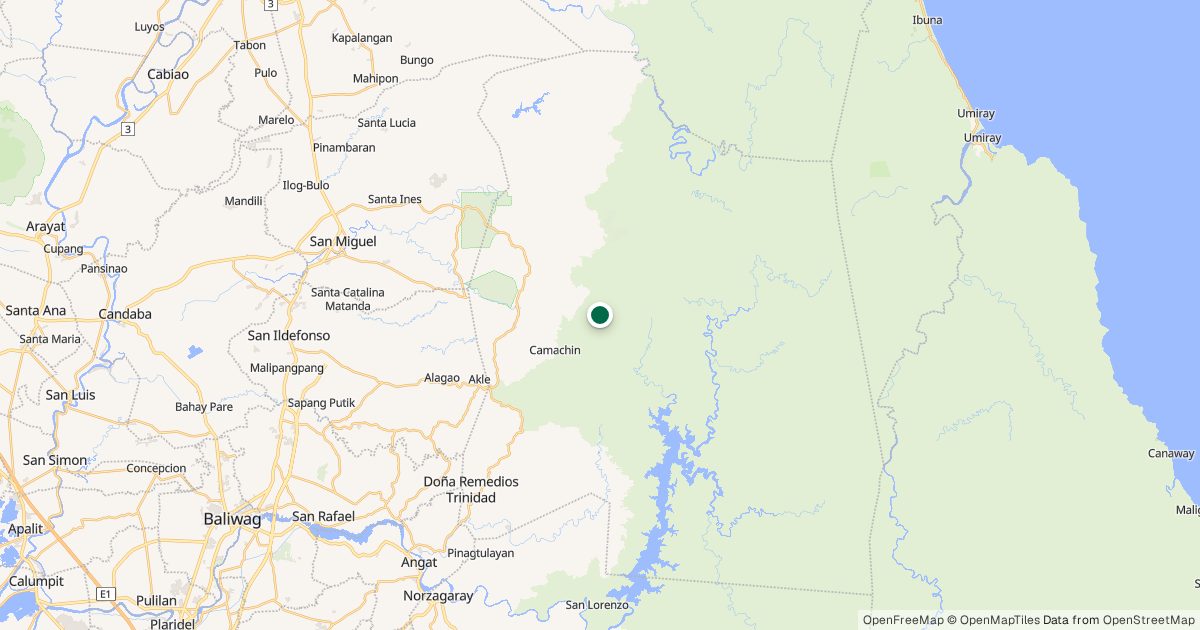 Map of Mt. Silad’s location