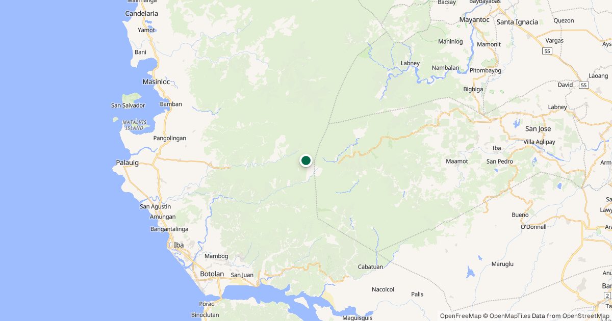 Map of Mt. Sutot’s location