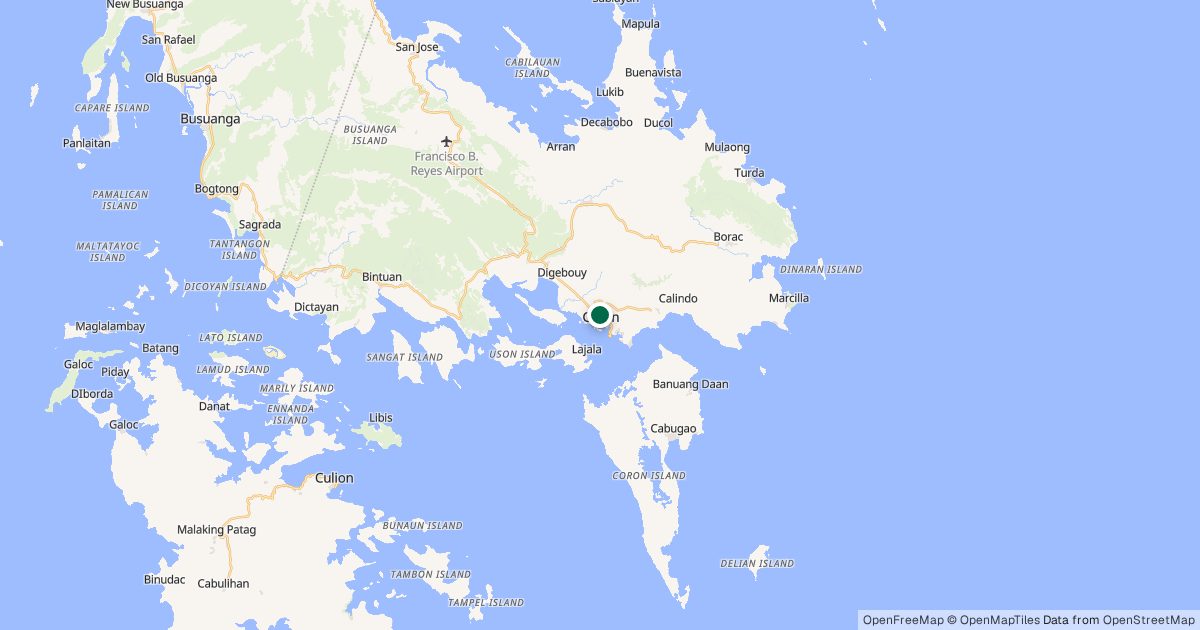 Map of Mt. Tapyas’s location