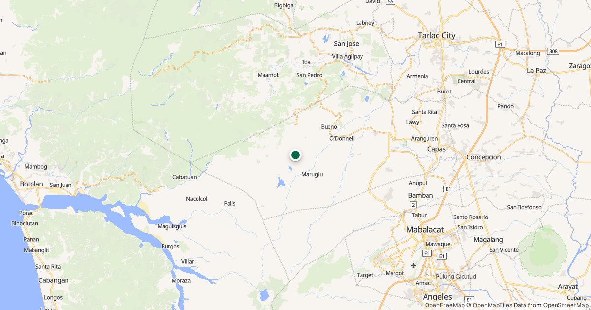Map of Mt. Telakawa’s location