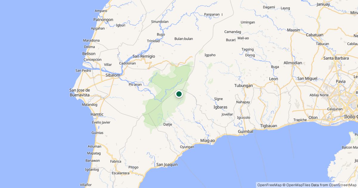 Map of Mt. Tigbayog’s location