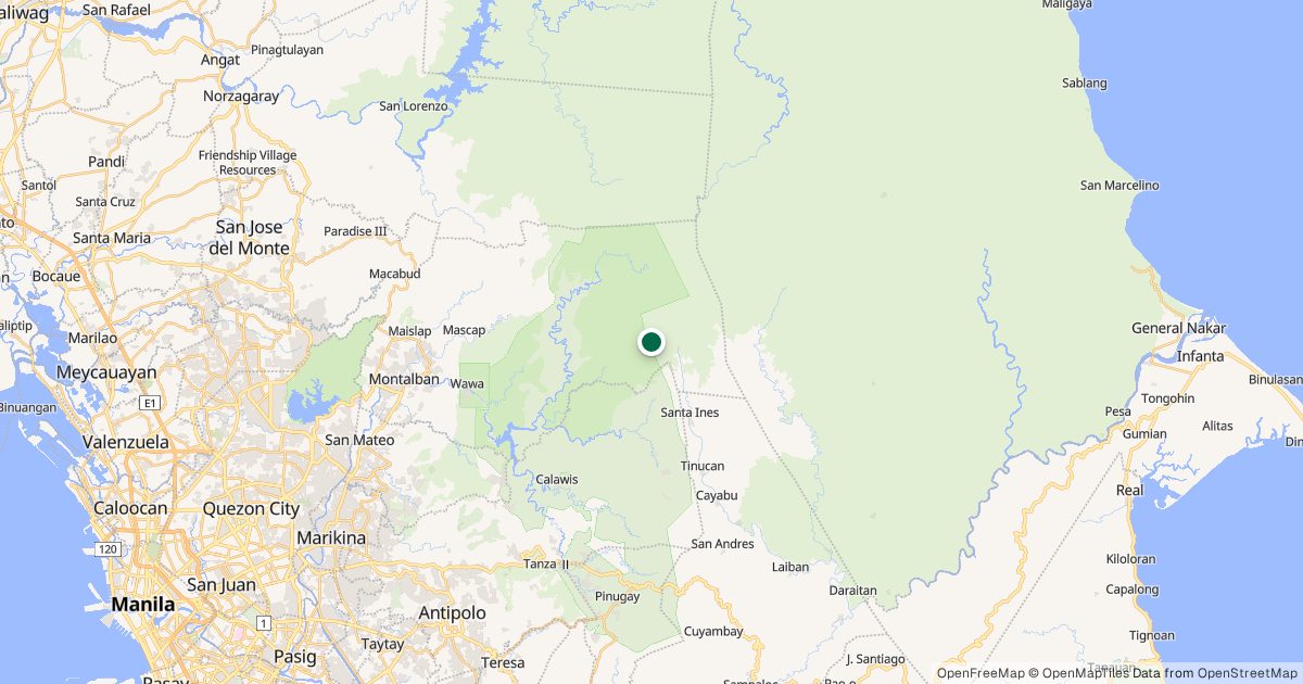 Map of Mt. Tukduang Banoi’s location