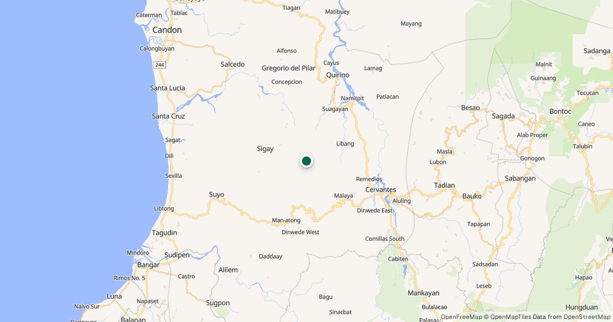 Map of Mt. Tuwato’s location