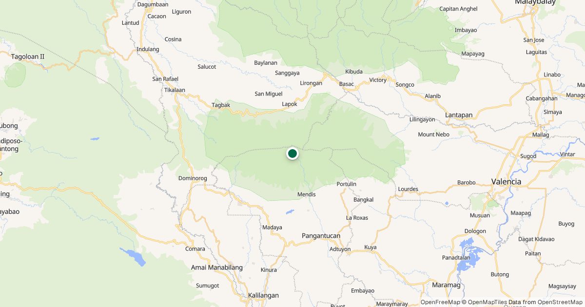 Map of Mt. Wiji’s location