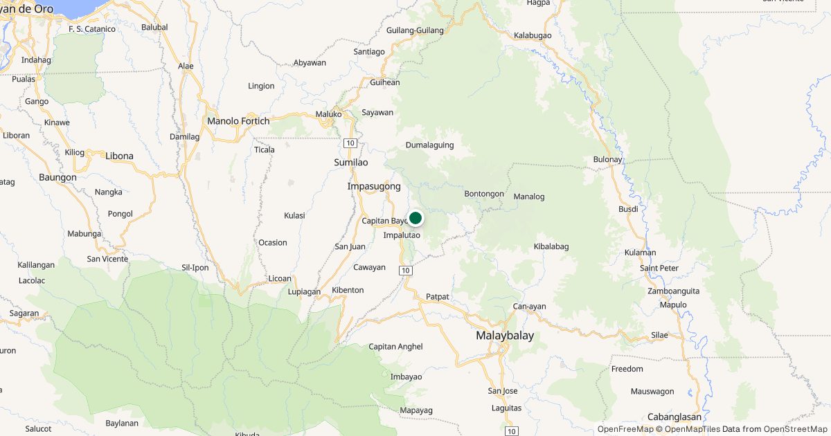 Map of Panimahawa Ridge’s location