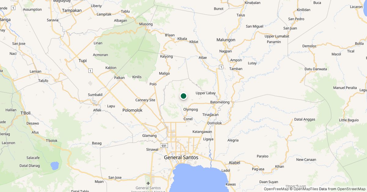 Map of Sanchez Peak’s location