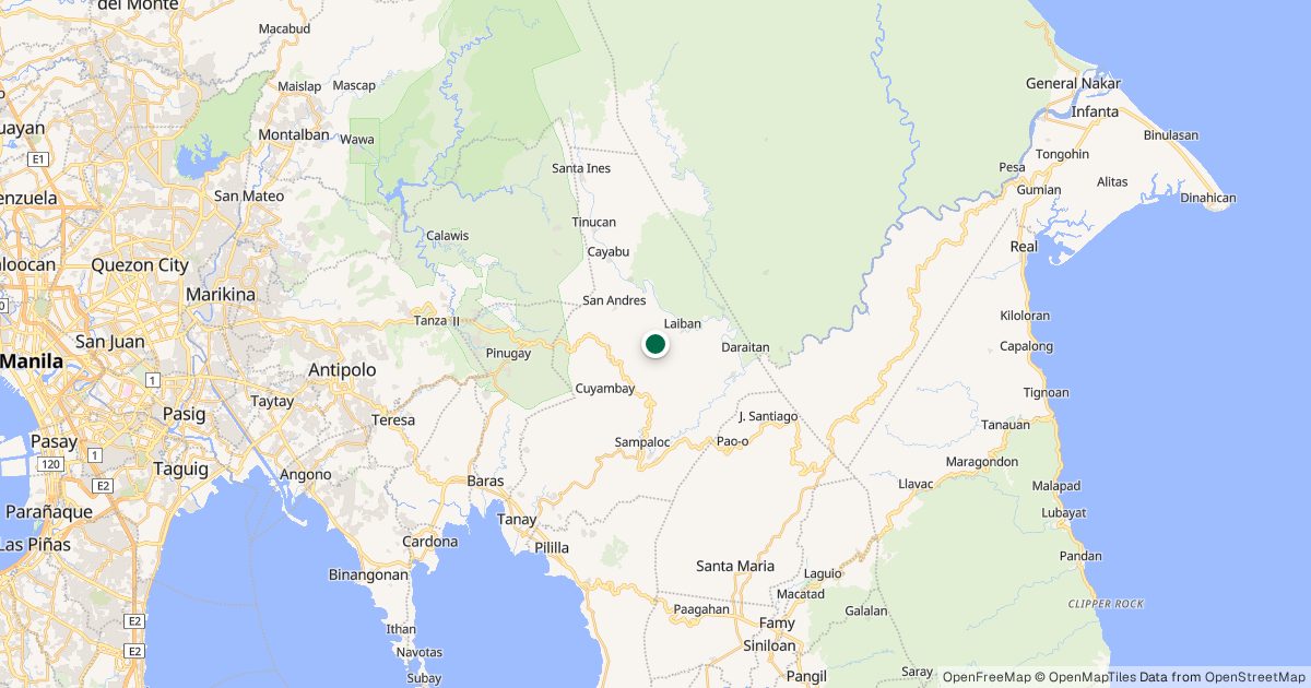 Map of Tangwa Peak’s location